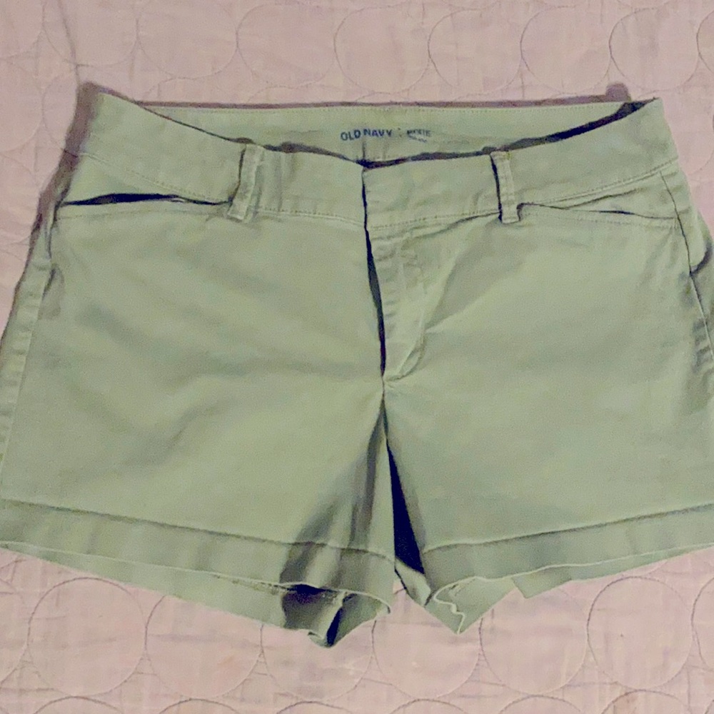 Army green shorts